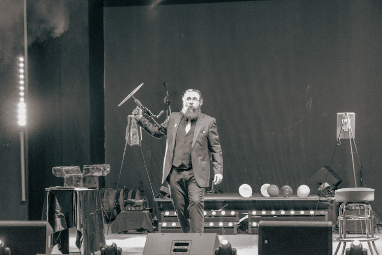 Solomon Strange performing